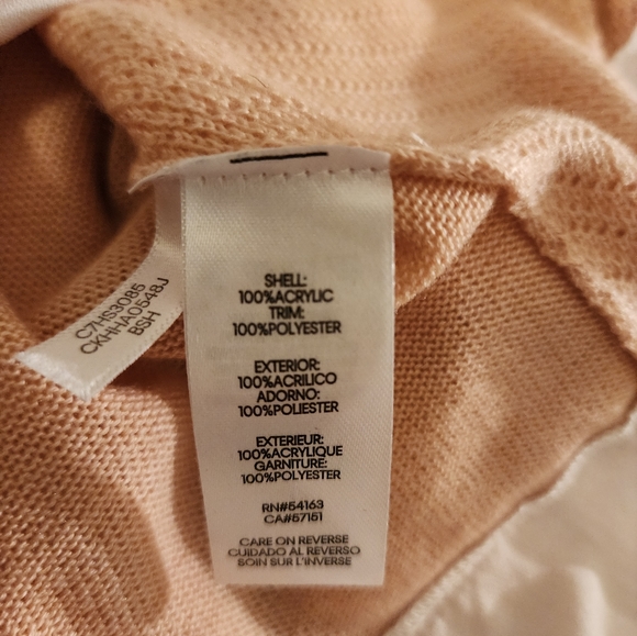 Calvin Klein sweater,  peach, small - Picture 6 of 6